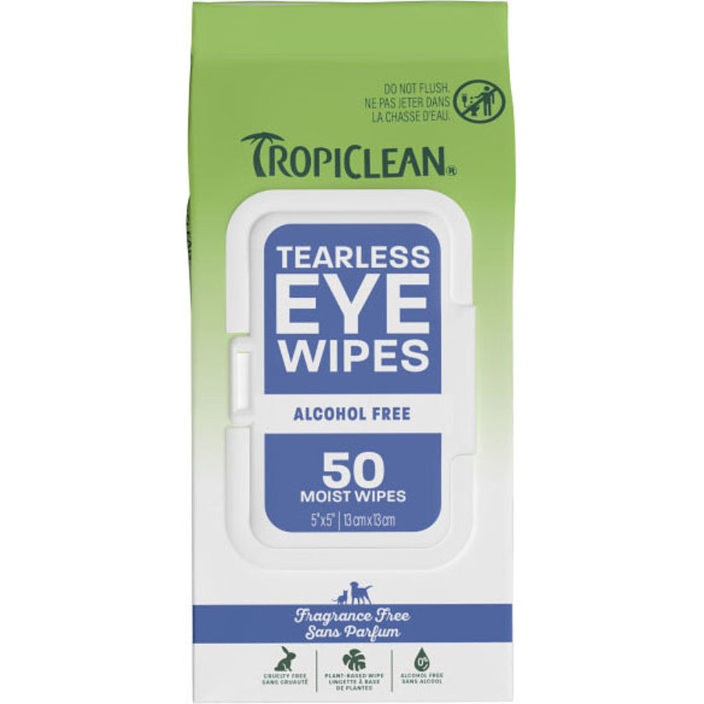 TROPICLEAN TEARLESS EYE WIPES