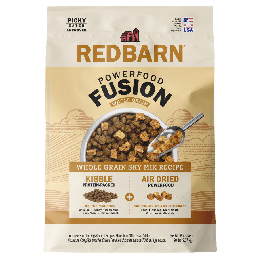 Redbarn Fusion Whole Grain Dry Dog Food Sky Mix 20lb