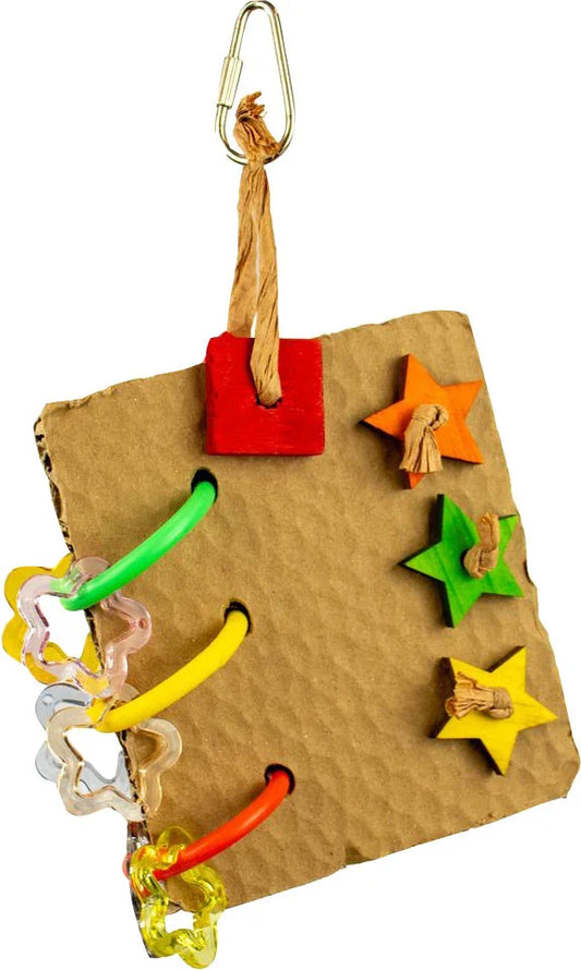 HAPPY BEAKS PAPERBACK PECK-A-PAGE BIRD TOY