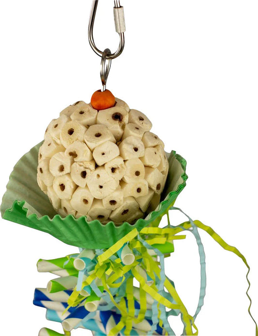 HAPPY BEAKS PECKABLE PASTRY SOLA BIRD TOY