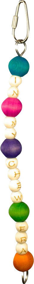 HAPPY BEAKS CHEW-A-CHARM BIRD TOY