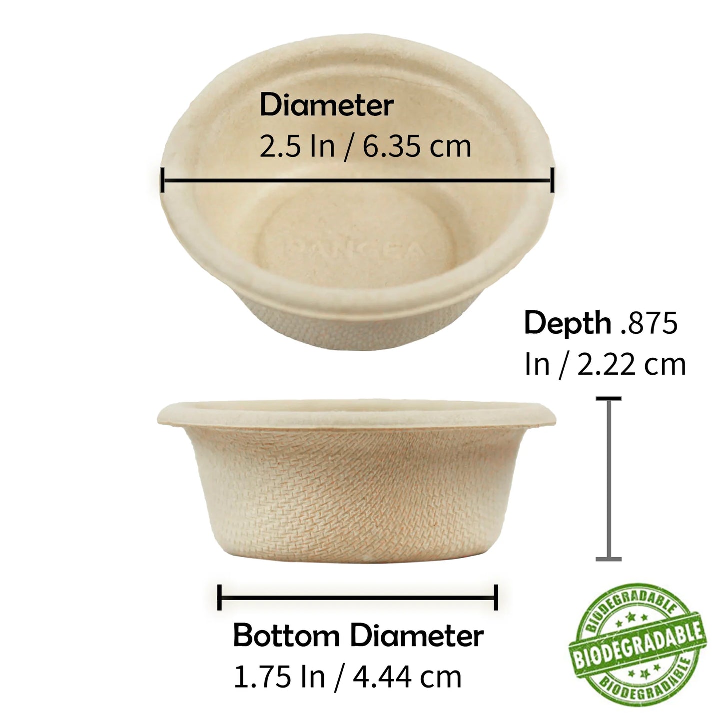 Biodegradable Gecko Feeding Cups 100 ct