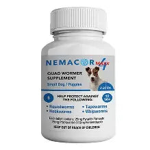 NEMACOR MAXX 4 DEWORMER TABLETS FOR DOGS 2-20lb