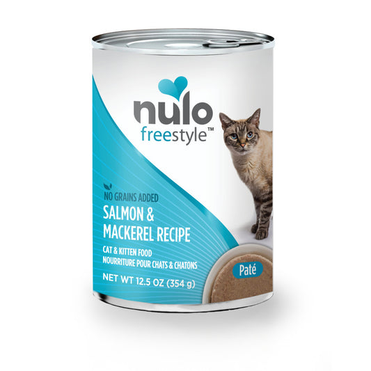 Nulo Freestyle Grain-Free Pate Wet Cat Food Salmon & Mackerel 12.5 oz