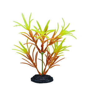 GloFish Ombre Leaf Aquarium Plant Orange & Yellow