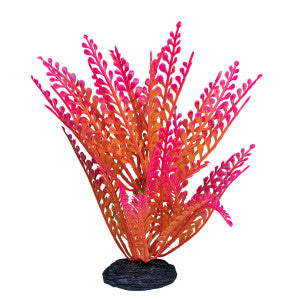 GloFish Ombre Leaf Aquarium Plant Pink & Orange